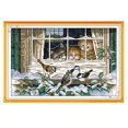 thumbnail image 3 of Débutant 14 Point Compté et Oiseaux Broderie Handwork Modèle Mariage Cadeaux Chambre Décor, 3 of 8