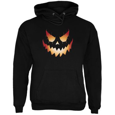 Halloween Evil Jack-O-Lantern Pumpkin Mens Hoodie