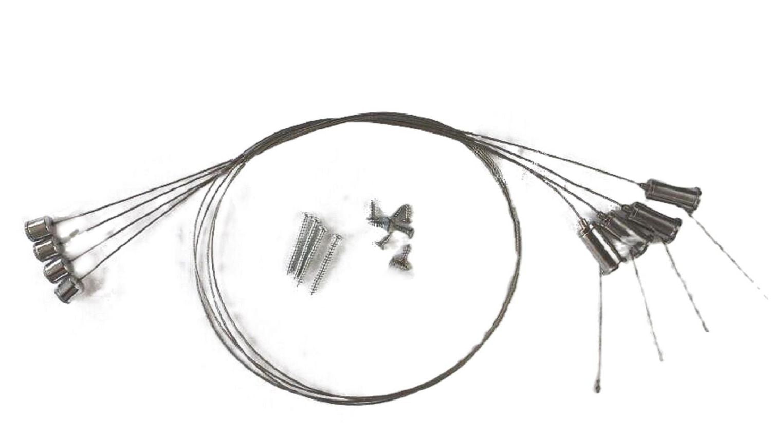 Wexstar Hang Kit d'installation au plafond pour panneau chauffant infrarouge sans cadre. Il laisse tomber le panneau jusqu'à 40 pouces du plafond.