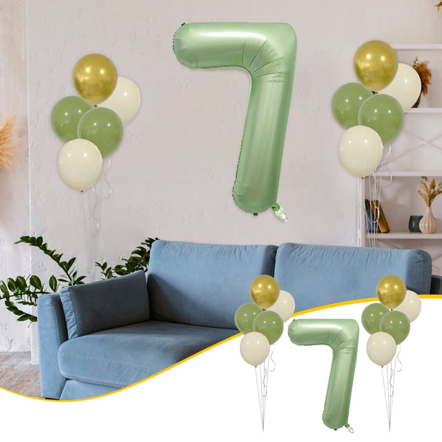 Set Aluminum Film Digital Scene Decoration Holiday Decoration Birthday Party