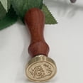 thumbnail image 2 of WHEANG Home Decor Fire Lacquer Seal Retro English Letter Copper Headquets Seal Wax Hand Account Seal and Copper Chapter Bronze Head One Size Multi-Color, 2 of 4
