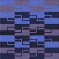 thumbnail image 1 of Ahgly Company Machine Washable Indoor Square Transitional Midnight Blue Area Rugs, 4' Square, 1 of 7