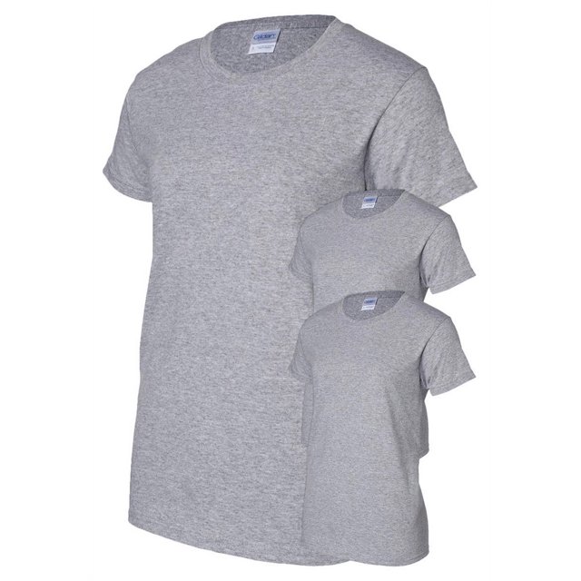 Gildan Womens Preshrunk Seamless T-Shirt, Pack of 3