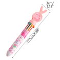 thumbnail image 2 of 5Pcs 10 Color Ballpoint Pen, Cagogo 10 Color Ballpoint Pen, Multicolor Gel Pen for Study and Office, 10-in- Press Pen with Sequins and Cartoon Design, Smooth Writing Pen for Study Supplies,, 2 of 2