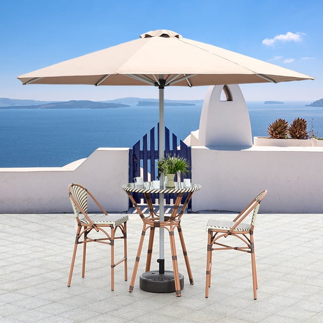 LPSSTORE Garden Terrace Courtyard Beach Swimming Pool Market Table 6 Rib Umbrella Placeme
