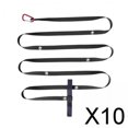 thumbnail image 1 of DYNWAVECA 10xTent Extension Belt Camping Lanyard Rope Nylon Tree Strap Hang Cord Black, 1 of 10