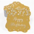 thumbnail image 2 of Inkdotpot Real Silver Foil Bracket Shape Paper Hang Tags Happy Birthday Favor Tags Pack Of 50, 2 of 6