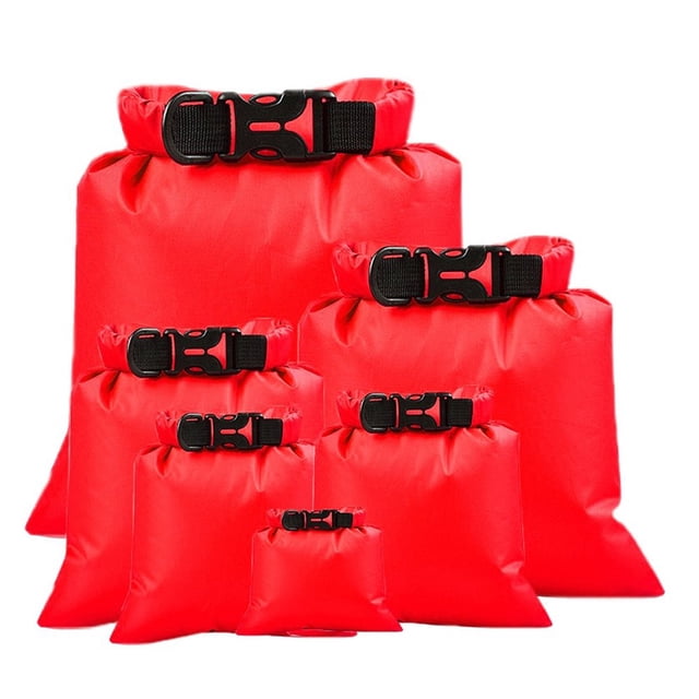 6 Pieces Waterproof Bags Unique Design Outdoor Dry Sacks Packaging Kayaking Accessories Rafting Suplies for Boating Camping