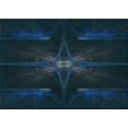 thumbnail image 1 of Ahgly Company Machine Washable Indoor Rectangle Transitional Blue Jay Blue Area Rugs, 7' x 9', 1 of 7