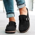 thumbnail image 5 of Women Casual Comfy Clogs Suede Slip On Sandals Summer Home Office Shoes, 5 of 5