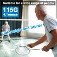 thumbnail image 3 of TFixol Lightweight Iron Alloy Badminton Racket Set with 3 Shuttlecocks - Perfect for Training and Entertainment, Available in Multiple Colors (White, Blue, Green, Black, Pink), 3 of 6