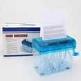 thumbnail image 3 of Note Blue When Ordering Mini Manual Shredder Desktop Hand-operated Document Shredder Blue, 3 of 7