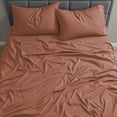 thumbnail image 3 of Nestl Full XL Sheet Set, 1800 Series Microfiber Deep Pocket 4 Piece Bed Sheet Set, 3 of 7
