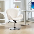 thumbnail image 2 of HOMCOM Office Chair, Swivel Desk Chair with Wide Seat, Butterfly Back, 2 of 10