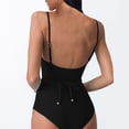thumbnail image 3 of LSLJS Maillots de Bain une-Pièce pour Femmes à Dos à Lanières, Couleur Unie, avec Ceinture, Bikini Robe de Bain, Maillots de Bain une-Pièce pour Femmes, 3 of 6
