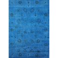 thumbnail image 1 of Ahgly Company Indoor Rectangle Mid-Century Modern Deep SkyBlue Oriental Area Rugs, 8' x 10', 1 of 6