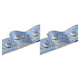 thumbnail image 3 of relayinert Wood Marbling SelfAdhesive Skirting Line Exquisite And Easy Maintenance And Environmentally Friendly PVC Durable Blue lantern flower 2Set, 3 of 6