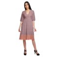 thumbnail image 1 of Moomaya Robe Imprimée Longueur Genou pour Femmes Grande Taille Vêtements Décontractés Tenue d'Été, 1 of 4