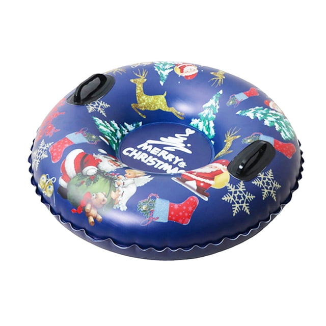tredstone Christmas Inflatable Ski Rings Inflatable Snow Tube for Sledding Winter Outdoor Fun Toys for Children Boys Girls