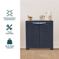 thumbnail image 3 of Sunnydaze Armoire de Rangement Polyvalente en Plastique avec Tablette Ajustable - Charbon - 25,5 Pouces, 3 of 7
