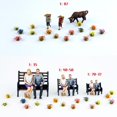 thumbnail image 3 of jifeng Artificial DIY Miniature Flower Cluster Grass Tufts Diorama Layout Scenery Model Red, 3 of 9