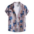 thumbnail image 1 of Cameland Chemise Décontractée à Manches Courtes pour Homme Style Hawaïen de Vacances Blouse T-Shirt, 1 of 9