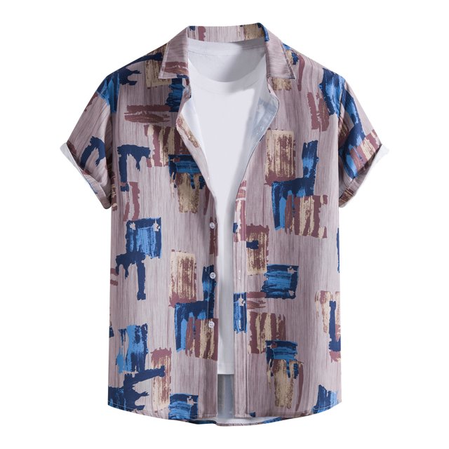 Cameland Chemise Décontractée à Manches Courtes pour Homme Style Hawaïen de Vacances Blouse T-Shirt
