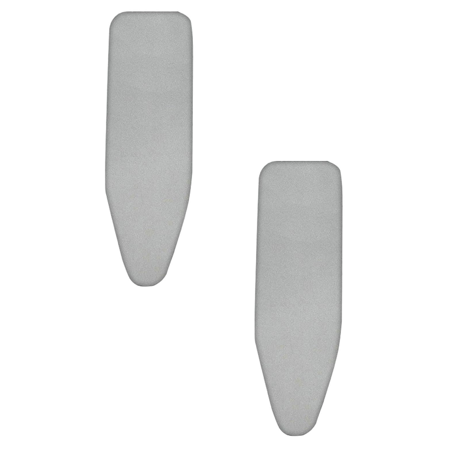 Leojiow 2Pcs Home Ironing Board Change Cloth Cover Home Ironing Board Cloth Cover High Temperature Cloth Non Fading Cloth Cover (Small Board 91*31Cm Applicable) One Size Grey