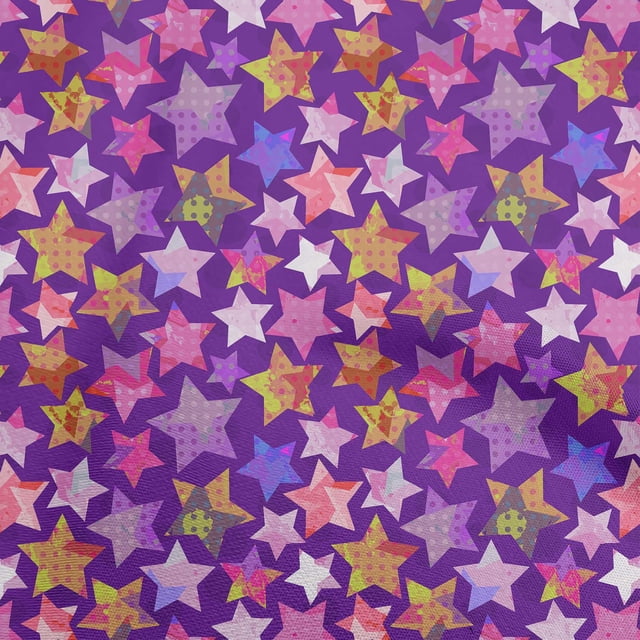 oneOone Rayon Purple Fabric Galaxy Craft Projects Decor Fabric Printed By The Yard 56 Inch Wide