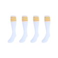 thumbnail image 2 of CTM® Striped Top Ribbed Tube Socks (4 Pair Pack), 2 of 2