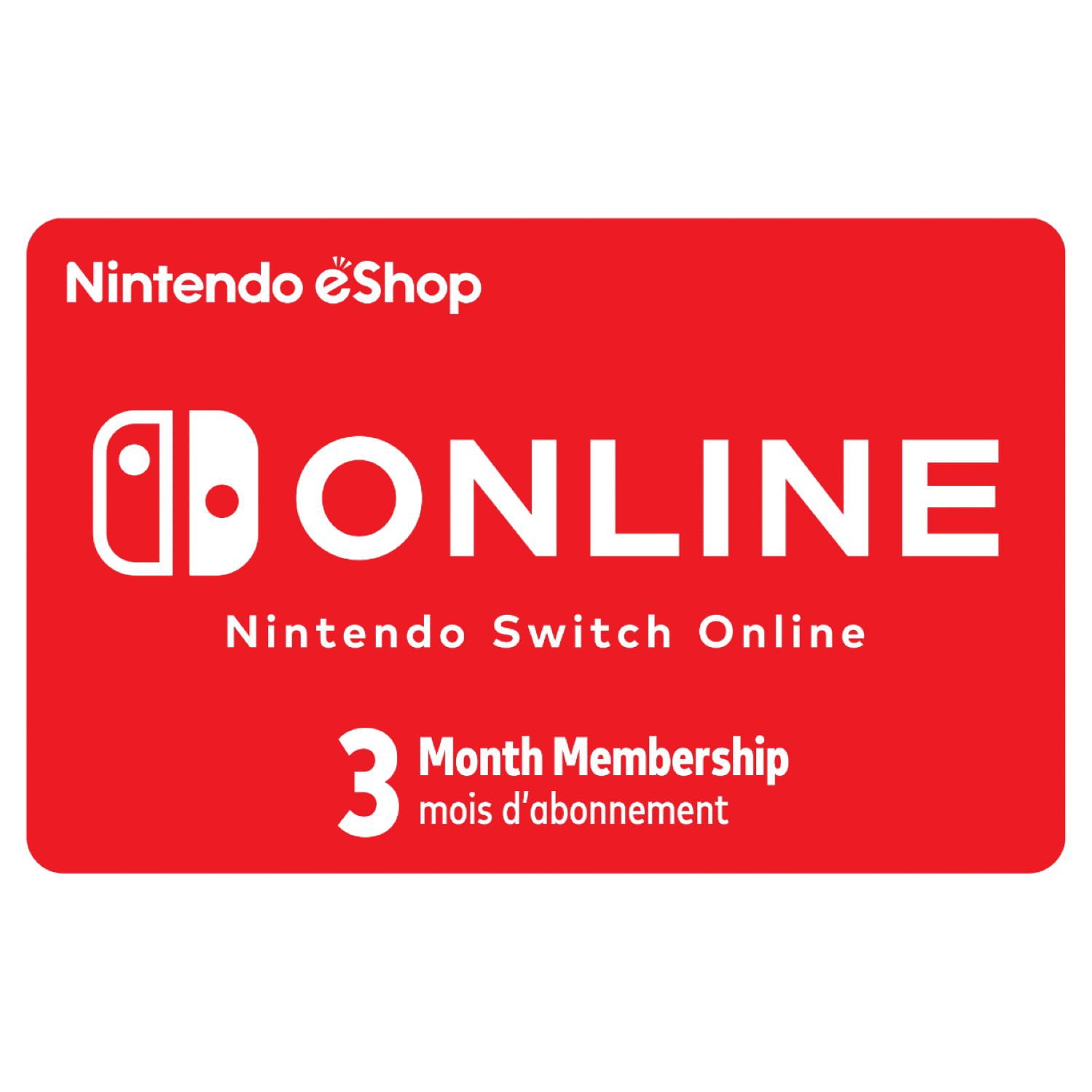 Nintendo Switch Online 3M $9.99 Gift Card (Digital Code) - Walmart.ca