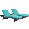 thumbnail image 2 of Modway of 2 Convene Wicker Outdoor Patio Furniture Lounge Chair, 2 of 4