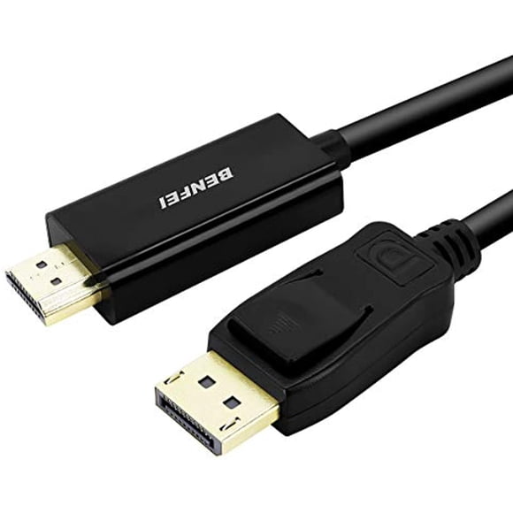 BENFEI DisplayPort to HDMI 6 Feet Cable, DisplayPort to HDMI Male to Male Adapter Gold-Plated Cord for Lenovo, HP, ASUS, Dell and Other Brand