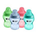 Tommee Tippee Closer Bouteilles pour bébés, Mamelons de type seins avec valve anti-colique, 4x9oz Bouteilles