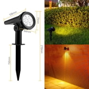 EGNMCR Solar Courtyard Lights Outdoor Waterproof Spotlights Plant Lights Floor Mounted Garden Lights Tree Lights Solar spotlight
