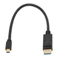 thumbnail image 3 of Câble Mini DP vers DisplayPort 8K, Transmission Bidirectionnelle Longueur 30 cm 32,4 Gbps Câble Mini DP vers DP 8K pour Ordinateurs, 3 of 8