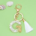 thumbnail image 2 of Bag of Crystals,New White Tassel Letter Key Chain Crystal Drop Pendant Fashionable Bag Key Chain,Personalized Key Chain, 2 of 2