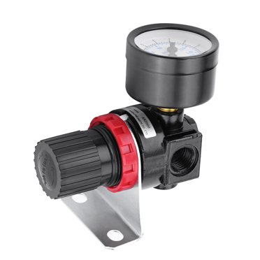 Air Compressor Regulator Valve Control Valve Gauge Pneumatic Air Pressure Regulator, Air Compressor Valve, G1/4 For Industry Factory