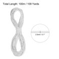 thumbnail image 2 of Uxcell Elastic Cord Heavy Stretch String Rope for Crafting DIY Sewing Hook Straps Camping Tie Down Strap White 2.5mm x 100m, 2 of 5