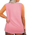 thumbnail image 3 of Birdeem Women Oversize Summer Women Printed V-Neck Tank Sleeveless Tee Plus Tops, 3 of 7
