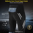 thumbnail image 2 of Men's Reflective Cycling Tights with 3D Silicone Padding - Quick-Dry, Breathable Compression Pants for Mountain Biking, Available in Black and Plus Sizes, 2 of 6