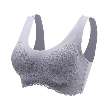 Bigersell Sports Bra Lot de 3 Haut de Femme Soutien-Gorge Sans Armatures sous-Vêtements Style Camisole Lingerie de Sport Femme Soutien-Gorge Rehausseur Soutien-Gorge Léger en Nylon pour Femme Grande Taille Style 439, Multicolore TTG