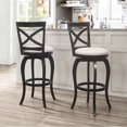 thumbnail image 2 of Bowery Hill Contemporary Swivel Bar Height Stool in Black, 2 of 8