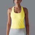 thumbnail image 2 of Timegard Yoga Tops for Women U Neck Sleeveless Racerback Stretch Workout Running Tank Top Solid Color, 2 of 8