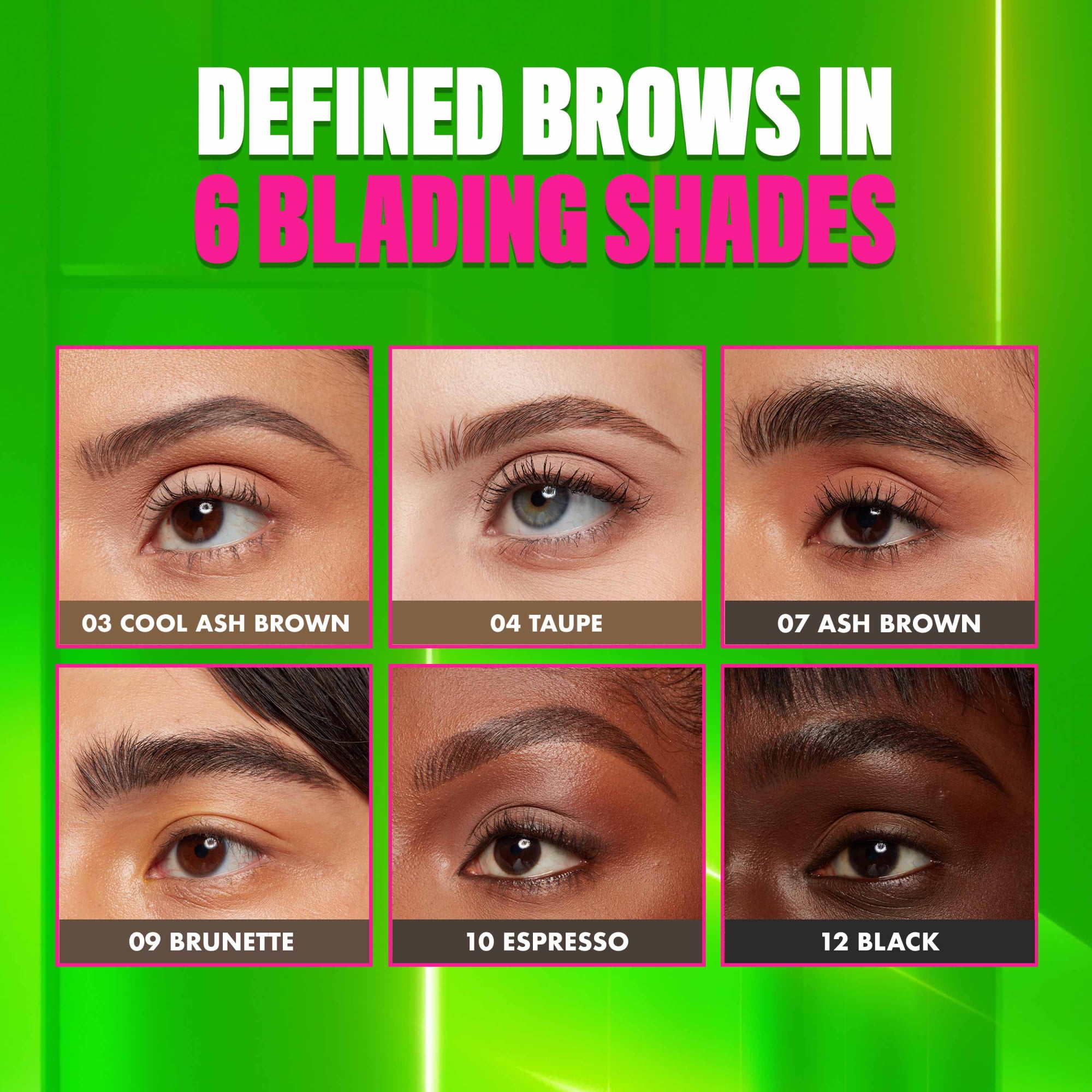 NYX Professional Makeup Blade & Shade, Dual Edged Brow Pencil