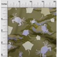 thumbnail image 2 of oneOone Polyester Spandex Olive Green Fabric Sea Craft Projects Decor Fabric Printed By The Yard 56 Inch Wide, 2 of 4