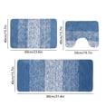 thumbnail image 3 of SSZMDLB Microfiber Bath Rugs, Bathroom Rugs, Shower Rugs with Toilet Mat, Absorbent Microfiber Plush Non-Slip Rugs, Washable Bath Mat Set for Floor, Tub, Shower, 3 of 7