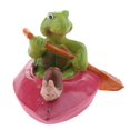 thumbnail image 2 of DYNWAVECA Various Floating Turtle Frog Pond Leaf Swimming Pool Bathtub Toys Decor Outdoor Patio Pond Decorations - Red Raft Turtle, as described Red Raft Turtle, 2 of 10
