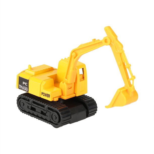 Set De 4 Camions De Chantier à Friction En Bois – Excavateur, Bulldozer, Rouleau, Foreuse – Jouet Éducatif 18 Mois+ Avec Lumières & Sons