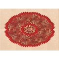 thumbnail image 1 of Ahgly Company Tapis Rectangulaire Rouge Lavable en Machine, 6 Pieds x 9 Pieds, 1 of 7
